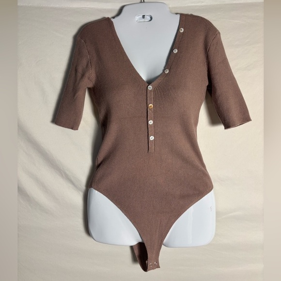 Wishlist Tops - NWOT Wishlist Mauve Bodysuit-L